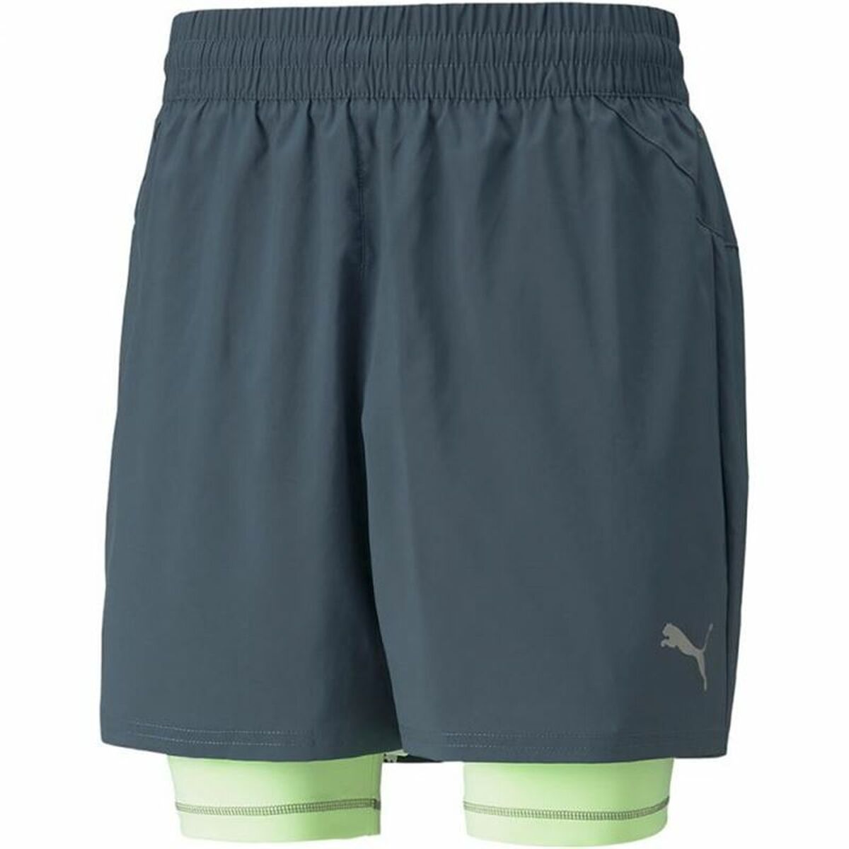 Men's 2-in-1 Running Shorts - Black