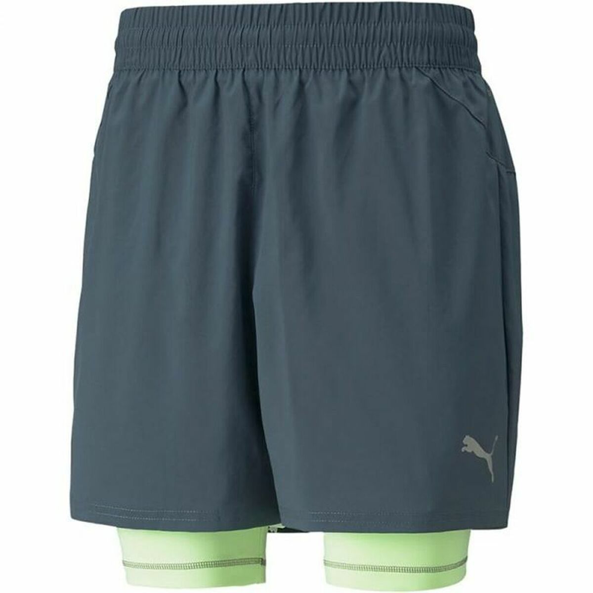 Men's 2-in-1 Running Shorts - Black